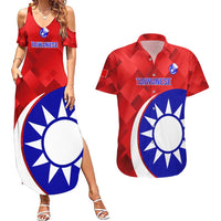 Personalised Taiwan Badminton Couples Matching Summer Maxi Dress and Hawaiian Shirt 2024 Taiwanese Proud Dynamic Style - Wonder Print Shop