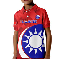 Personalised Taiwan Badminton Kid Polo Shirt 2024 Taiwanese Proud Dynamic Style - Wonder Print Shop