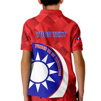 Personalised Taiwan Badminton Kid Polo Shirt 2024 Taiwanese Proud Dynamic Style - Wonder Print Shop