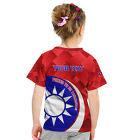 Personalised Taiwan Badminton Kid T Shirt 2024 Taiwanese Proud Dynamic Style - Wonder Print Shop