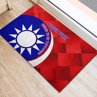 Personalised Taiwan Badminton Rubber Doormat 2024 Taiwanese Proud Dynamic Style - Wonder Print Shop