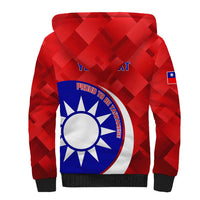 Personalised Taiwan Badminton Sherpa Hoodie 2024 Taiwanese Proud Dynamic Style - Wonder Print Shop