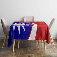 Personalised Taiwan Badminton Tablecloth 2024 Taiwanese Proud Dynamic Style - Wonder Print Shop