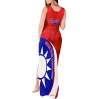 Personalised Taiwan Badminton Tank Maxi Dress 2024 Taiwanese Proud Dynamic Style - Wonder Print Shop