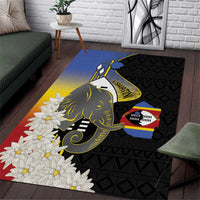 Eswatini Independence Day Area Rug Swaziland Nguni Shield African Pattern - Wonder Print Shop