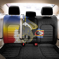 Eswatini Independence Day Back Car Seat Cover Swaziland Nguni Shield African Pattern - Wonder Print Shop