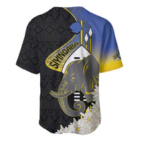 Eswatini Independence Day Baseball Jersey Swaziland Nguni Shield African Pattern - Wonder Print Shop
