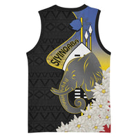 Eswatini Independence Day Basketball Jersey Swaziland Nguni Shield African Pattern - Wonder Print Shop