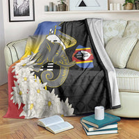 Eswatini Independence Day Blanket Swaziland Nguni Shield African Pattern - Wonder Print Shop