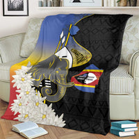 Eswatini Independence Day Blanket Swaziland Nguni Shield African Pattern - Wonder Print Shop