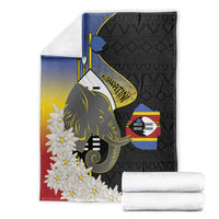 Eswatini Independence Day Blanket Swaziland Nguni Shield African Pattern - Wonder Print Shop