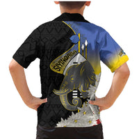 Eswatini Independence Day Family Matching Mermaid Dress and Hawaiian Shirt Swaziland Nguni Shield African Pattern - Wonder Print Shop