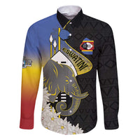 Eswatini Independence Day Family Matching Puletasi and Hawaiian Shirt Swaziland Nguni Shield African Pattern - Wonder Print Shop