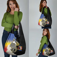 Eswatini Independence Day Grocery Bag Swaziland Nguni Shield African Pattern - Wonder Print Shop
