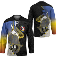 Eswatini Independence Day Hockey Jersey Swaziland Nguni Shield African Pattern - Wonder Print Shop