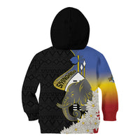 Eswatini Independence Day Kid Hoodie Swaziland Nguni Shield African Pattern - Wonder Print Shop