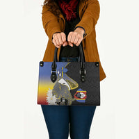 Eswatini Independence Day Leather Bag Swaziland Nguni Shield African Pattern - Wonder Print Shop