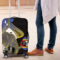 Eswatini Independence Day Luggage Cover Swaziland Nguni Shield African Pattern - Wonder Print Shop