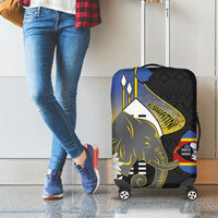 Eswatini Independence Day Luggage Cover Swaziland Nguni Shield African Pattern - Wonder Print Shop