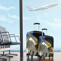 Eswatini Independence Day Luggage Cover Swaziland Nguni Shield African Pattern - Wonder Print Shop