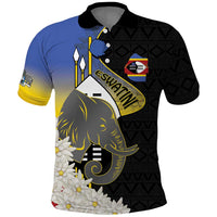 Eswatini Independence Day Polo Shirt Swaziland Nguni Shield African Pattern - Wonder Print Shop