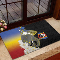 Eswatini Independence Day Rubber Doormat Swaziland Nguni Shield African Pattern - Wonder Print Shop