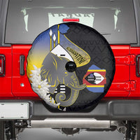 Eswatini Independence Day Spare Tire Cover Swaziland Nguni Shield African Pattern - Wonder Print Shop