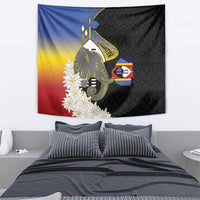 Eswatini Independence Day Tapestry Swaziland Nguni Shield African Pattern - Wonder Print Shop