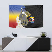 Eswatini Independence Day Tapestry Swaziland Nguni Shield African Pattern - Wonder Print Shop