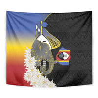 Eswatini Independence Day Tapestry Swaziland Nguni Shield African Pattern - Wonder Print Shop