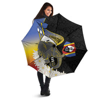 Eswatini Independence Day Umbrella Swaziland Nguni Shield African Pattern - Wonder Print Shop