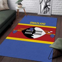 Swaziland Area Rug Siyinqaba Eswatini Flag Style - Wonder Print Shop