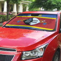 Swaziland Auto Sun Shade Siyinqaba Eswatini Flag Style - Wonder Print Shop