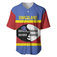Swaziland Baseball Jersey Siyinqaba Eswatini Flag Style - Wonder Print Shop
