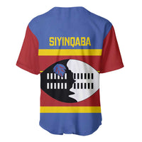 Swaziland Baseball Jersey Siyinqaba Eswatini Flag Style - Wonder Print Shop