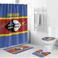 Swaziland Bathroom Set Siyinqaba Eswatini Flag Style - Wonder Print Shop