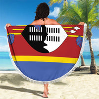 Swaziland Beach Blanket Siyinqaba Eswatini Flag Style - Wonder Print Shop
