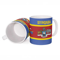 Swaziland Ceramic Mug Siyinqaba Eswatini Flag Style - Wonder Print Shop