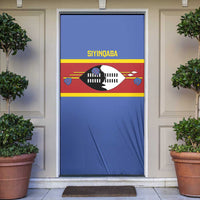 Swaziland Door Cover Siyinqaba Eswatini Flag Style - Wonder Print Shop