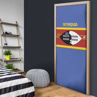 Swaziland Door Cover Siyinqaba Eswatini Flag Style - Wonder Print Shop