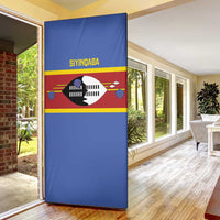 Swaziland Door Cover Siyinqaba Eswatini Flag Style - Wonder Print Shop