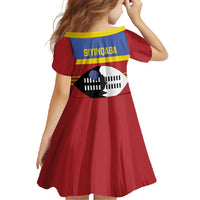 Swaziland Family Matching Mermaid Dress and Hawaiian Shirt Siyinqaba Eswatini Flag Style - Wonder Print Shop