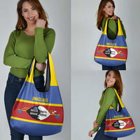Swaziland Grocery Bag Siyinqaba Eswatini Flag Style - Wonder Print Shop