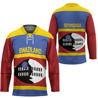 Swaziland Hockey Jersey Siyinqaba Eswatini Flag Style - Wonder Print Shop