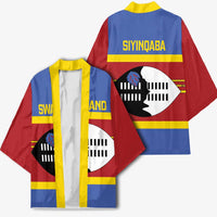 Swaziland Kimono Siyinqaba Eswatini Flag Style - Wonder Print Shop