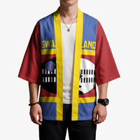 Swaziland Kimono Siyinqaba Eswatini Flag Style - Wonder Print Shop
