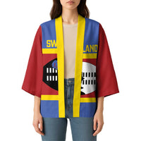Swaziland Kimono Siyinqaba Eswatini Flag Style - Wonder Print Shop