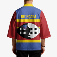 Swaziland Kimono Siyinqaba Eswatini Flag Style - Wonder Print Shop