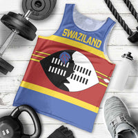 Swaziland Men Tank Top Siyinqaba Eswatini Flag Style - Wonder Print Shop