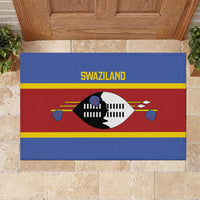 Swaziland Rubber Doormat Siyinqaba Eswatini Flag Style - Wonder Print Shop